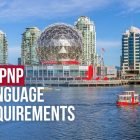 BC PNP language requirements