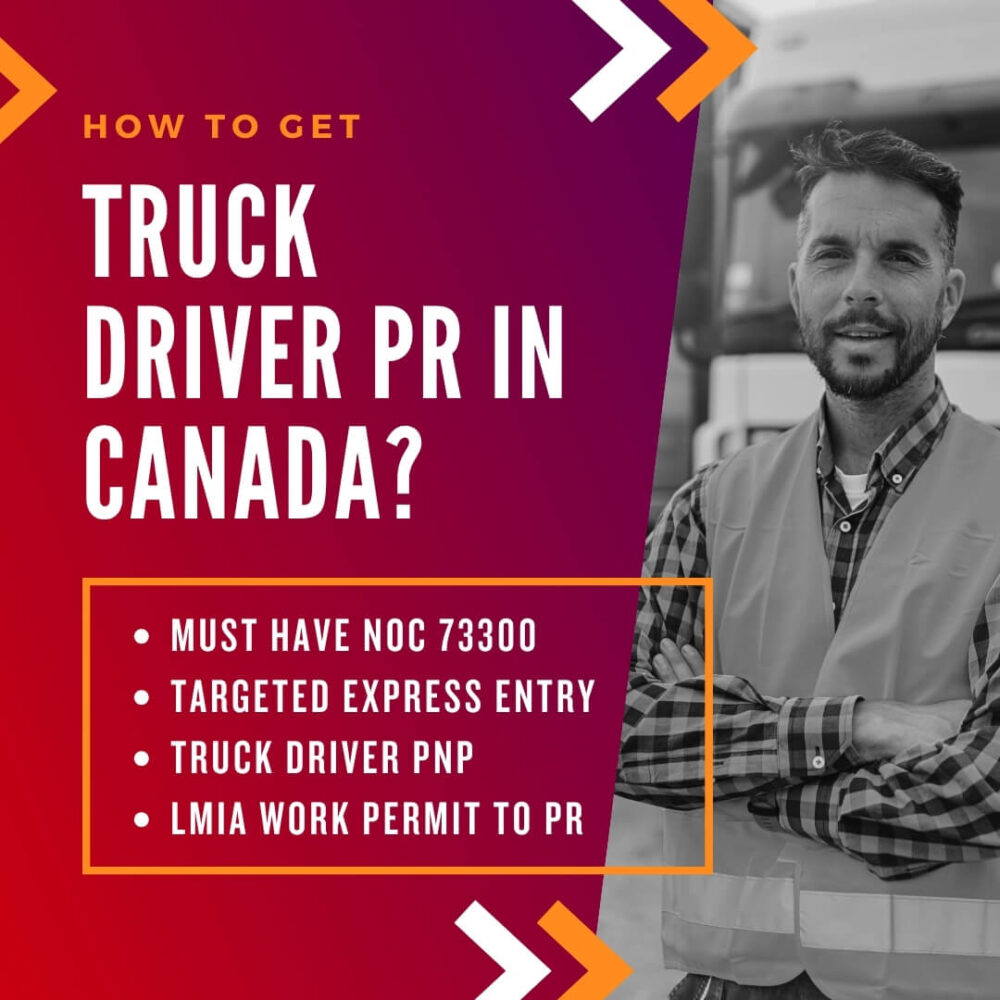 How to Get Truck Driver PR in Canada through Express Entry?